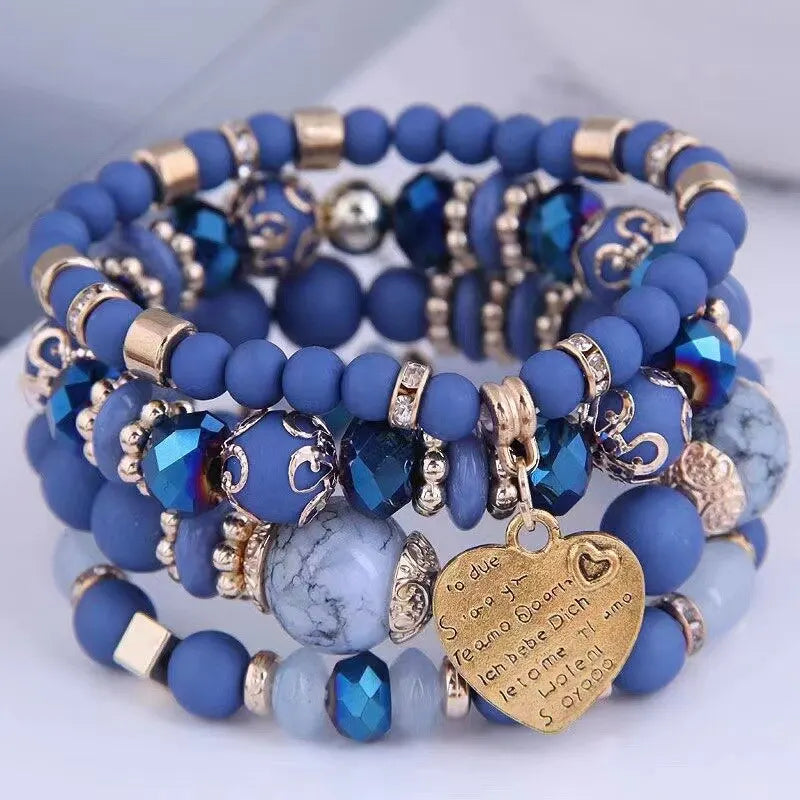 Set de Pulseras "Aura Marina"